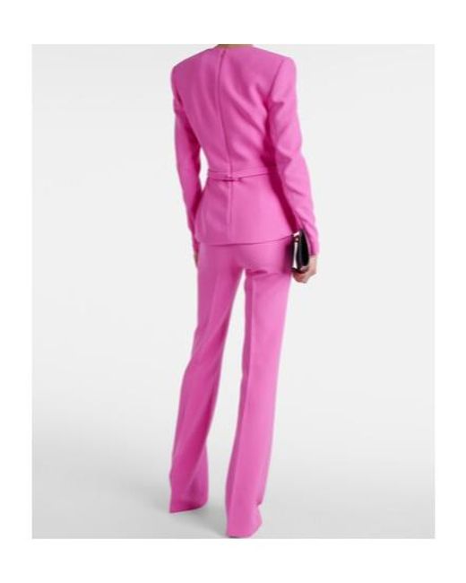 Safiyaa Pink Paneled Crêpe Top