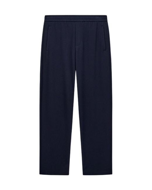 Emporio Armani Blue Elastic-Waist Athletic Pants for men