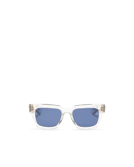 Akoni Blue Geometric Sunglasses for men