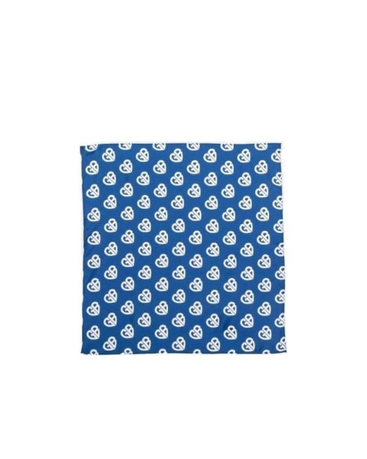 XOXOGOODBOY Blue Logo Printed Scarf for men