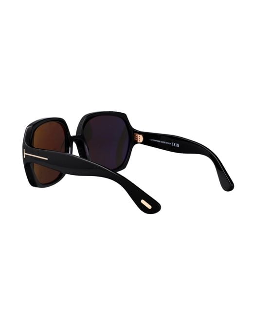 Tom Ford Black Eyewear Butterfly-Frame Sunglasses