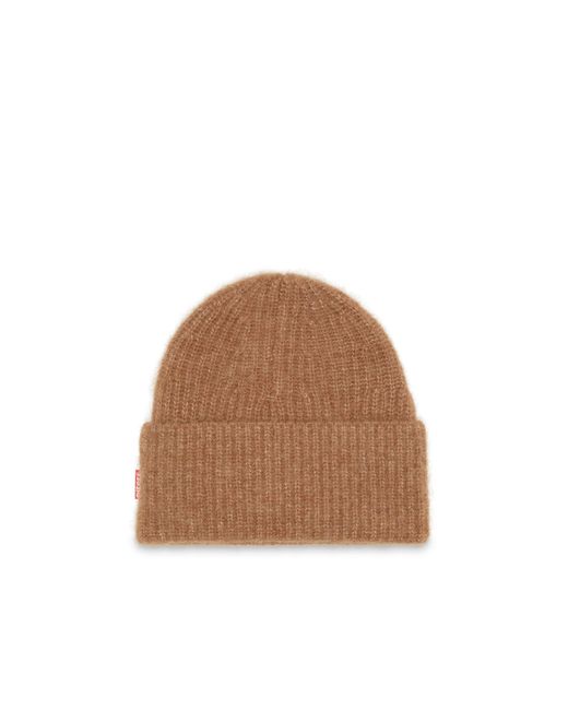 DIESEL Brown K-Lollo-Hat Knitted Beanie for men