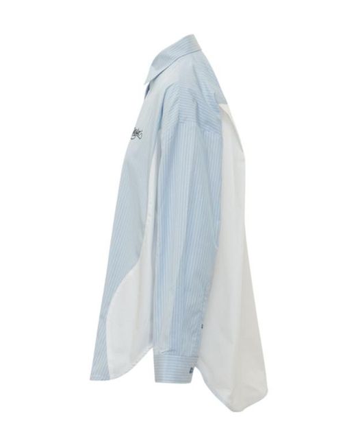 Off-White c/o Virgil Abloh Blue Long-Sleeved Shirt
