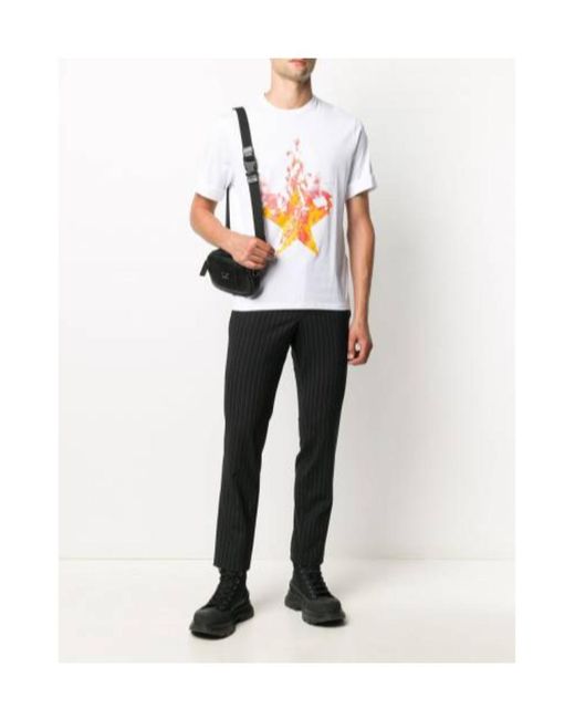 Neil Barrett White Short-Sleeved T-Shirt With Round Neck for men