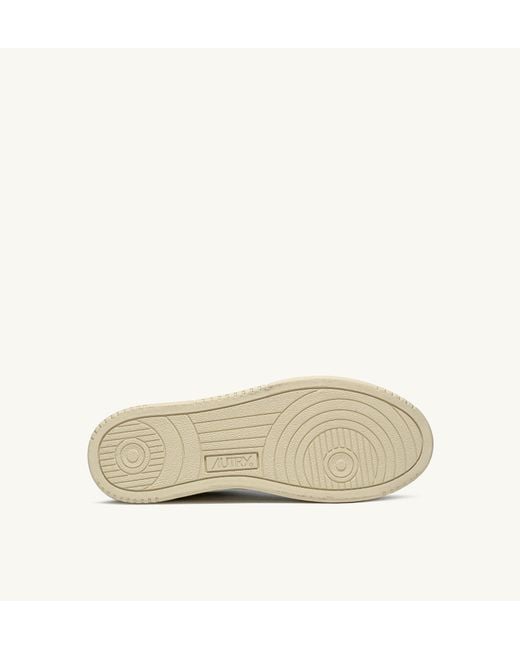 Autry White Paneled Low-Top Sneakers for men