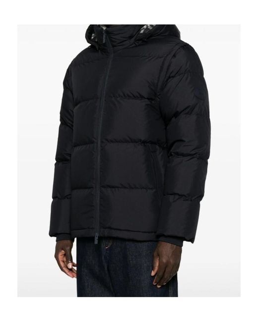 Burberry Blue Long-Sleeve Quilted Cotton Jacket for men