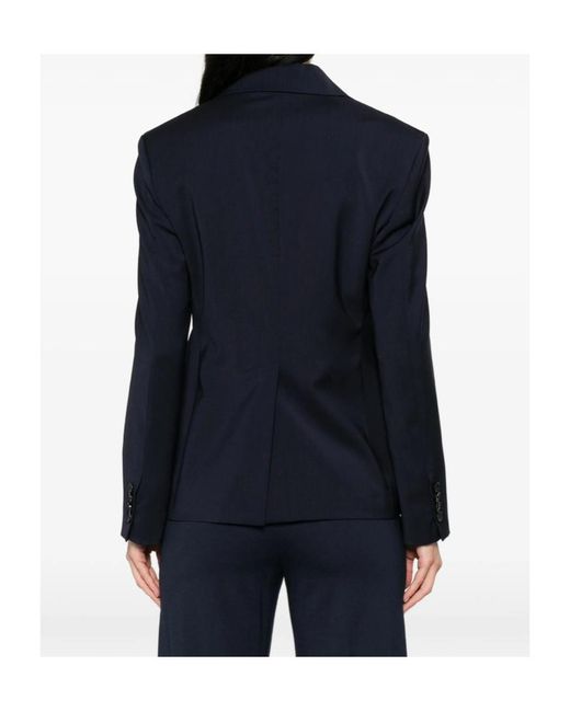 Barena Blue Long-Sleeved Suit Jacket