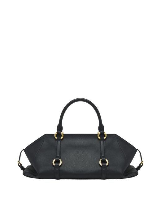 McQueen Black Farringdon Medium Tote Bag