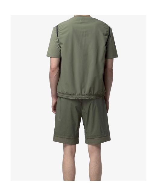 K-Way Green Zip Sleeveless Coat for men