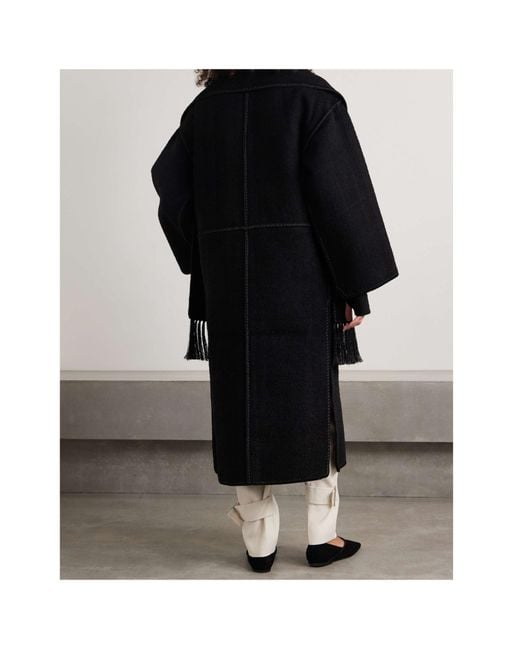 Totême Black Long Sleeve Coat