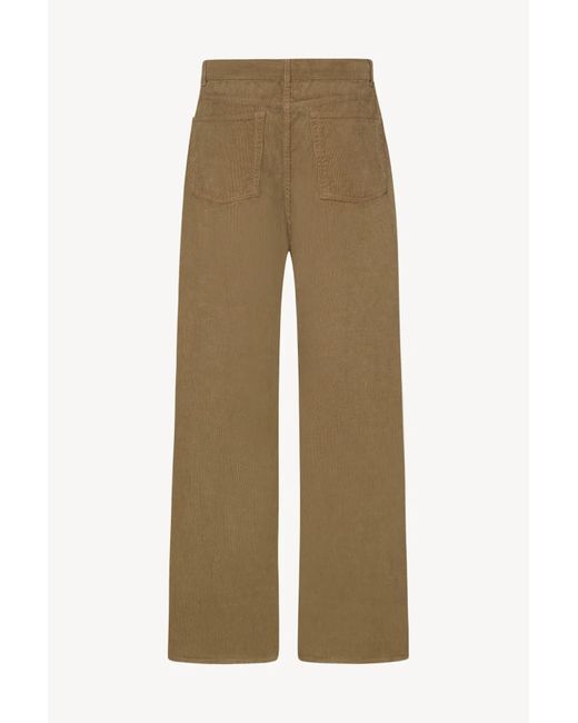 The Row Natural Eglitta Corduroy-Pocket Trousers