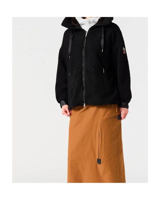 Parajumpers Black Hooded Casual Jacket