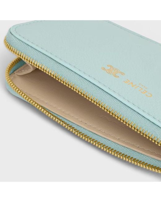 Céline Blue Long Zipped Card Holder