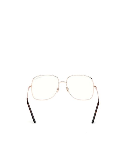 Tom Ford Natural Eyewear Square Frame Glasses