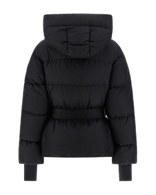 Moncler Black Grenoble Nisene Zip-Up Belted Jacket