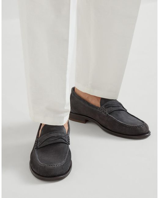 Brunello Cucinelli Black Loafers for men