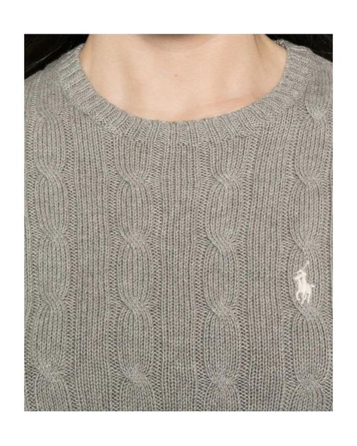 Polo Ralph Lauren Gray Cable-Knit Sweater