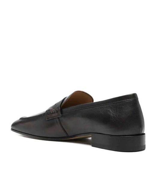 Dries Van Noten Black Leather Loafers for men
