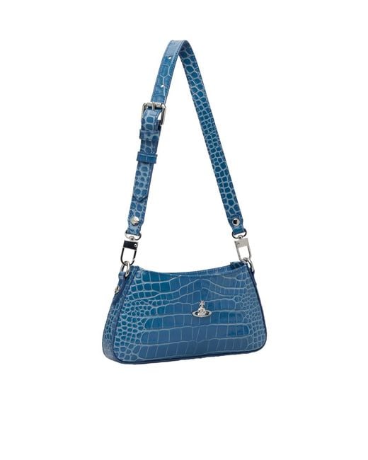 Vivienne Westwood Blue Tasha Shoulder Phone Bag