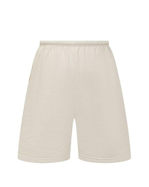 Willy Chavarria White Logo Sweat Shorts for men