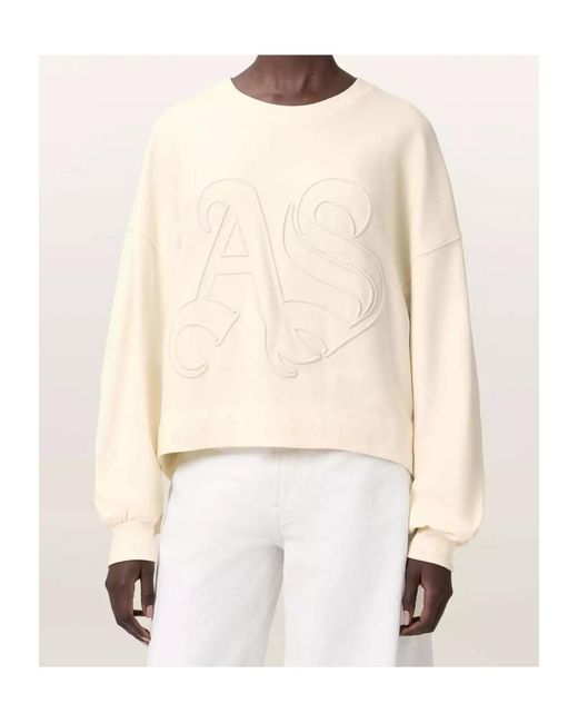 AllSaints Natural Lila Long-Sleeve Sweatshirt