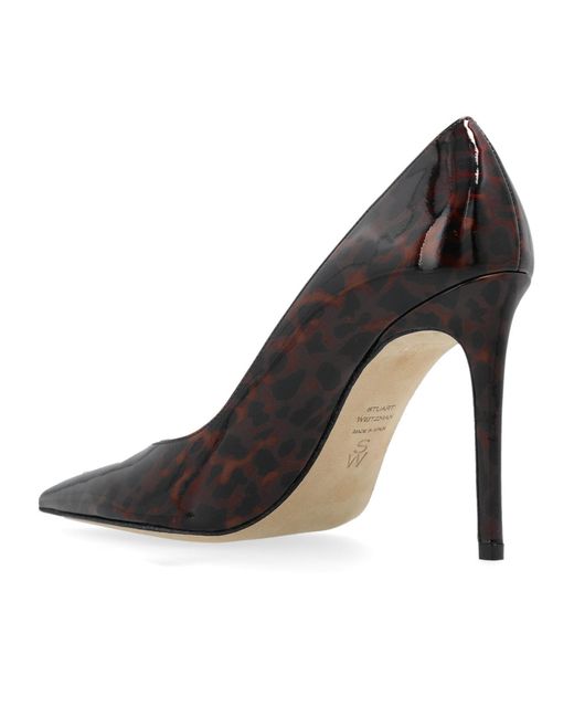 Stuart Weitzman Brown Pointed High Heels