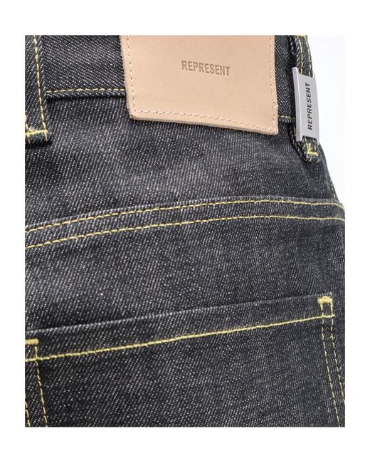 Represent Gray Belt Loop Jeans for men