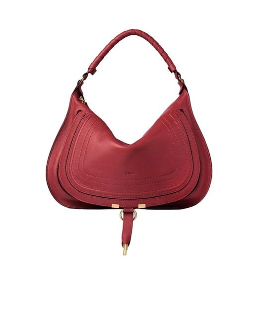 Chloé Red Chloé Marcie Medium Shoulder Bag