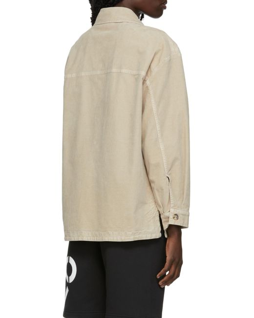 KENZO Natural K-Tiger Patch Overshirt