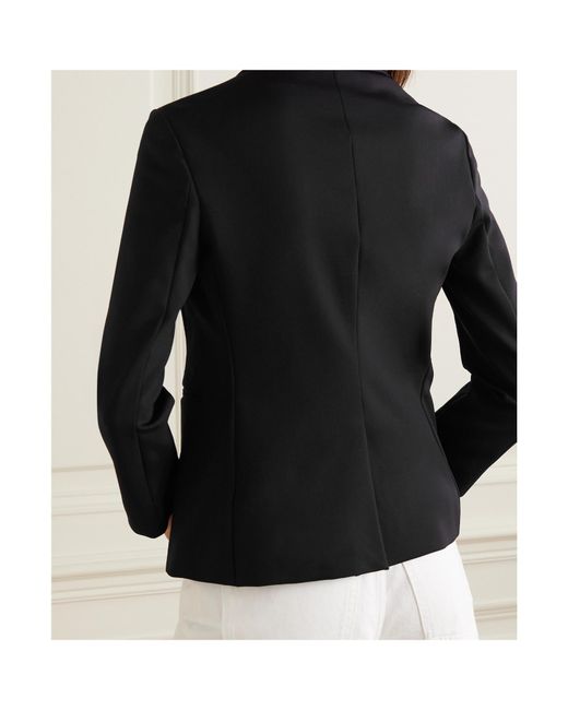 The Row Blue Single-Breasted Blazer