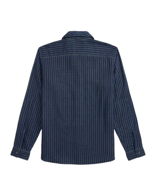 RRL Blue Single-Breasted Shirt for men