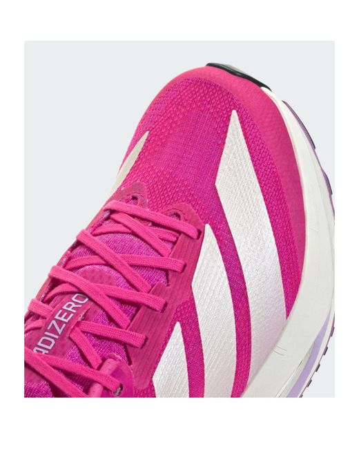 Adidas Pink Adizero Sl2 Lace-Up Sneakers