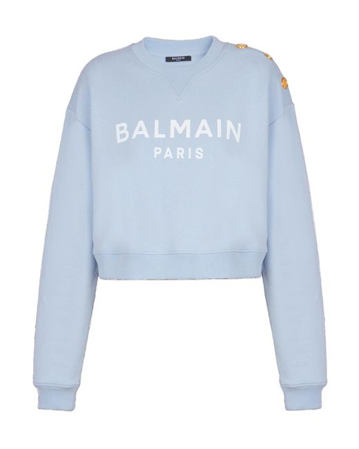 Balmain Blue Print Sweater