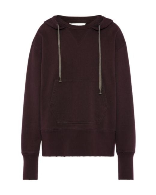 Maison Margiela Brown V-Insert Drawstring Hoodie