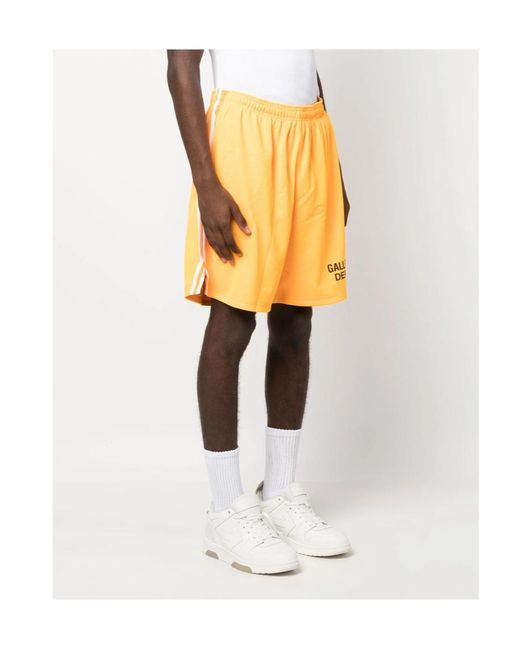 GALLERY DEPT. Yellow Venice Side Striped Shorts for men