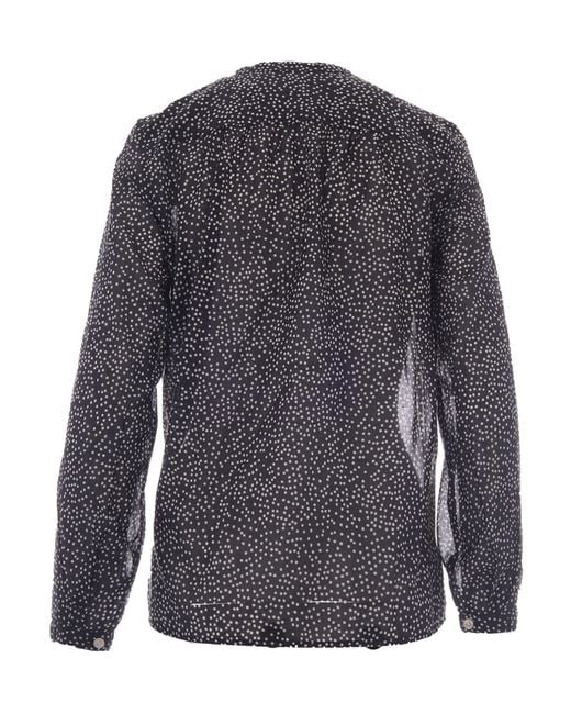 Isabel Marant Gray Isabel Marant Étoile Maria Polka Dot Printed Top