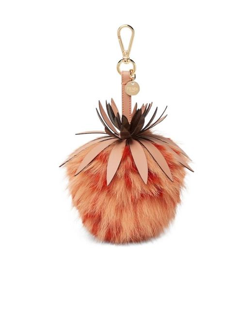 Fendi Multicolor Fox And Rabbit Fur Charm