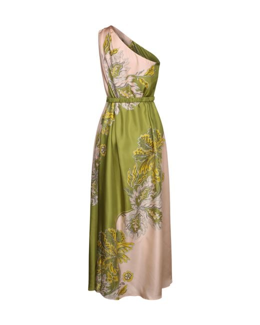 LaDoubleJ Metallic One-Shoulder Dress
