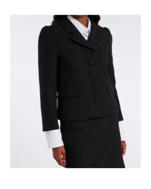 ShuShu/Tong Black Wool And Silk Jacket