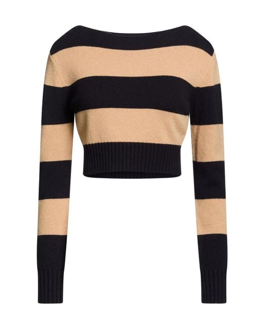 Max Mara Blue Striped Knit Top