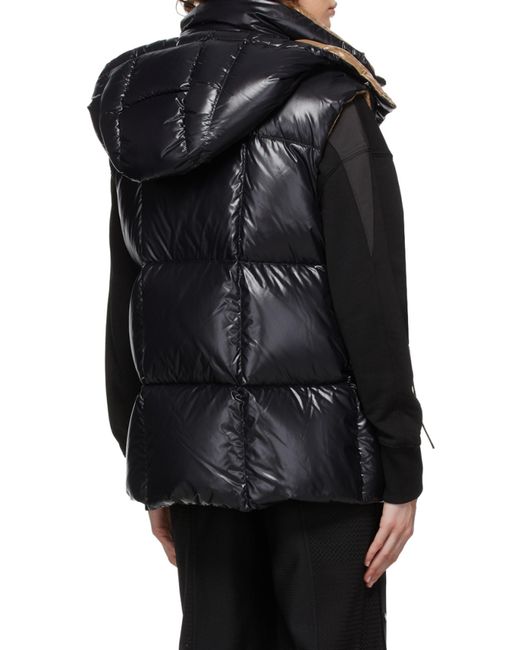 Moncler Black Luzule Hooded Down Vest