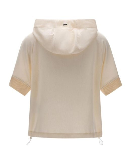 Herno Natural Hooded Zip-Front Jacket