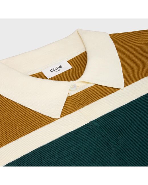 Céline Multicolor Blason Rugby Polo Shirt for men
