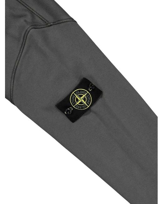Stone Island Gray Compass-Badge Sweatshirt for men