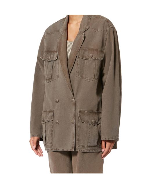 Isabel Marant Brown Snap Button Blazer