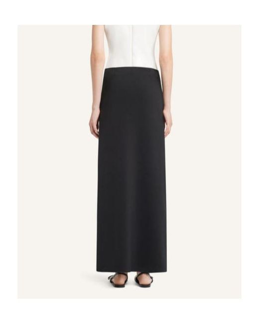 Courreges Black Buttoned Long Skirt