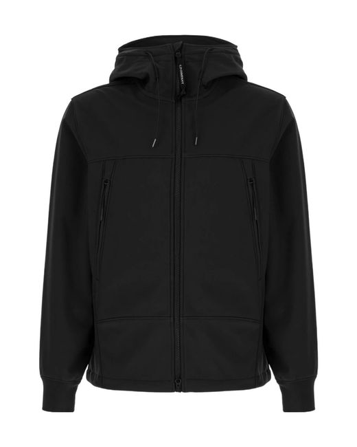 C P Company Blue Goggle Hooded Jacket for men