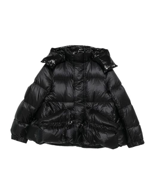 Sacai Black Hooded Puffer Jacket