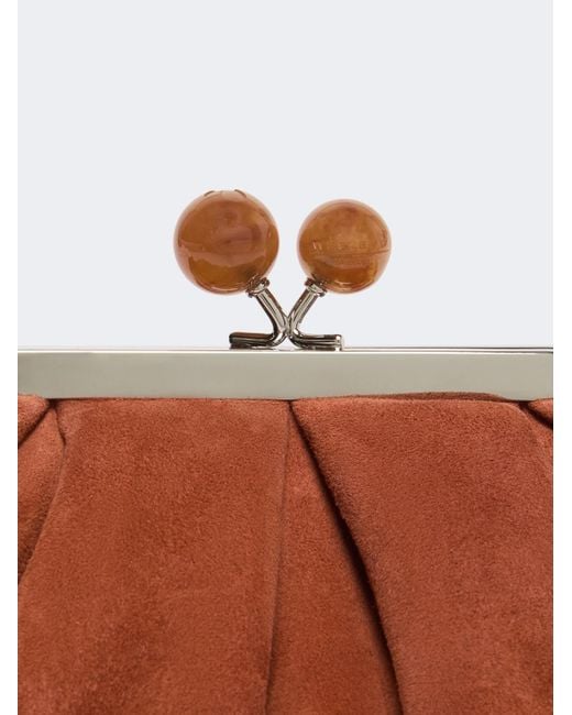 Weekend by Maxmara Brown Valois Small Clutch Bag