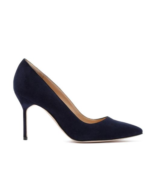 Manolo Blahnik Blue Dark Bb High Heels